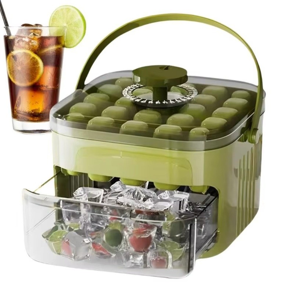 Food Storage Machine - 50-Cube Ice Maker with Easy Press