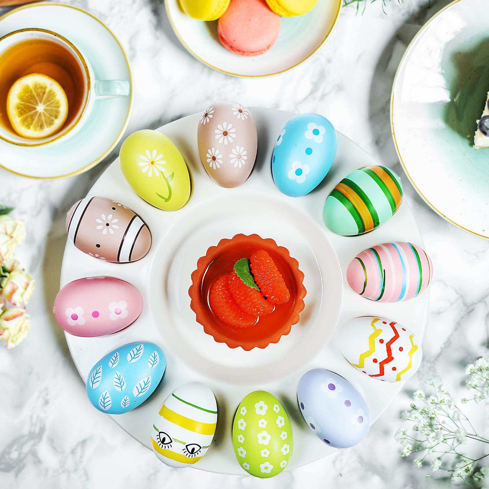Food Storage In Restaurant - 1pc Easter Dish Ceramic Platter Deviled