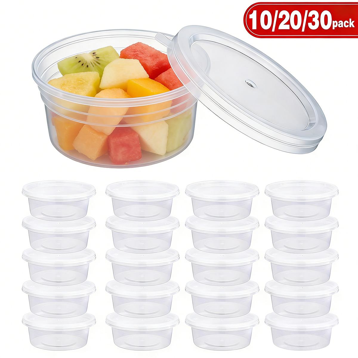 Food Storage Unit - 10/20/30 Pack Small Slime Containers With