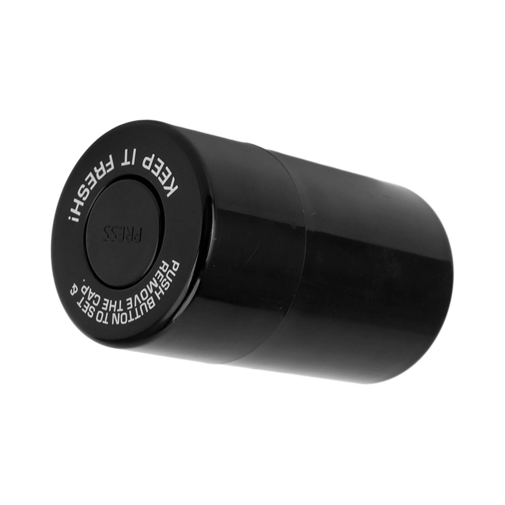 Food Storage Vacuum Containers - Round Airtight Stash Jar Compact Vacuum