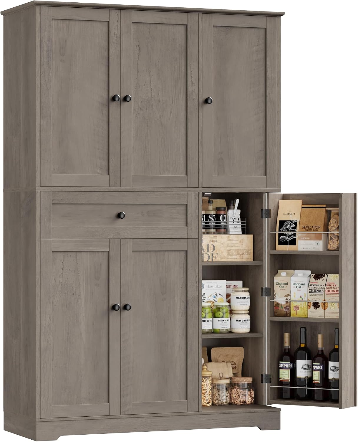 Food Storage In Cabinets - Kitchen Pantry Storage Cabinet Countertop Display