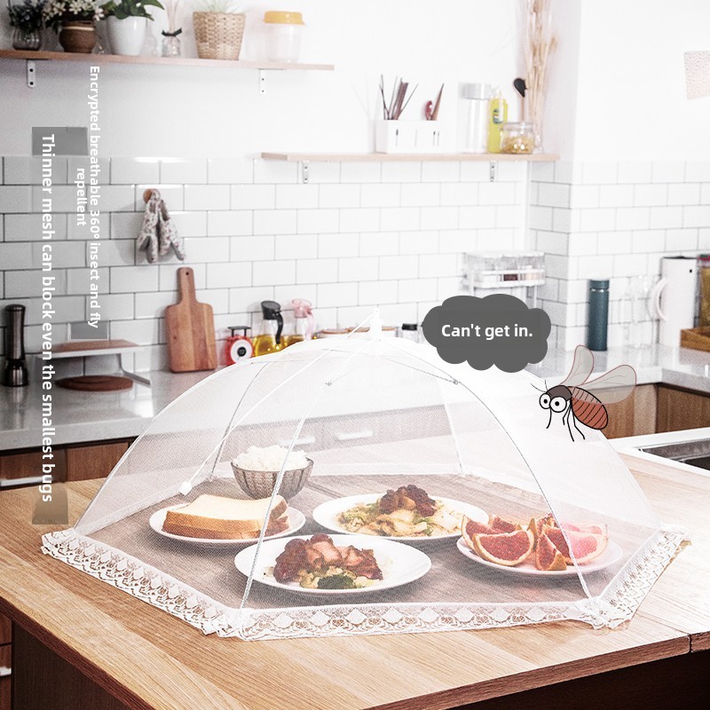 Food Storage Net - 43/48cm Multifunctional Foldable Mesh Food Cover