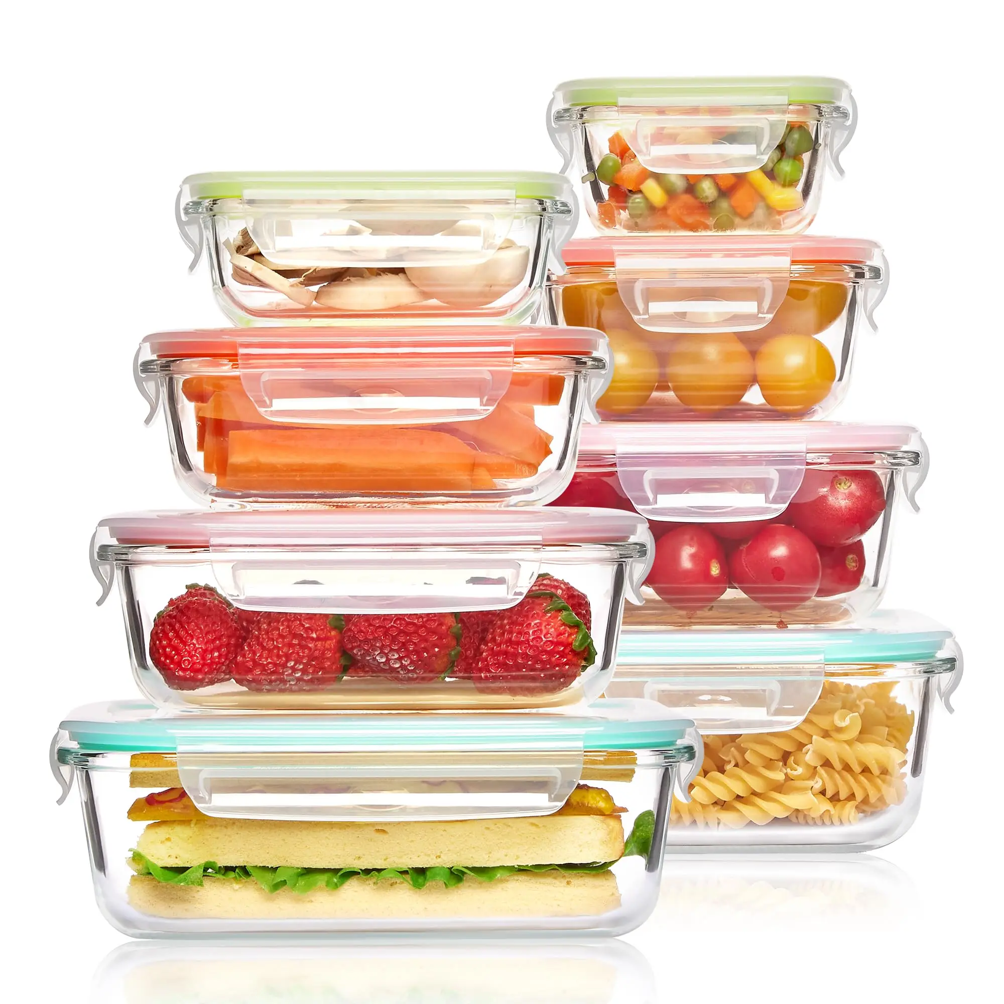 Food Storage Glass Jar - Glass Lunch Box Food Storage Containers,