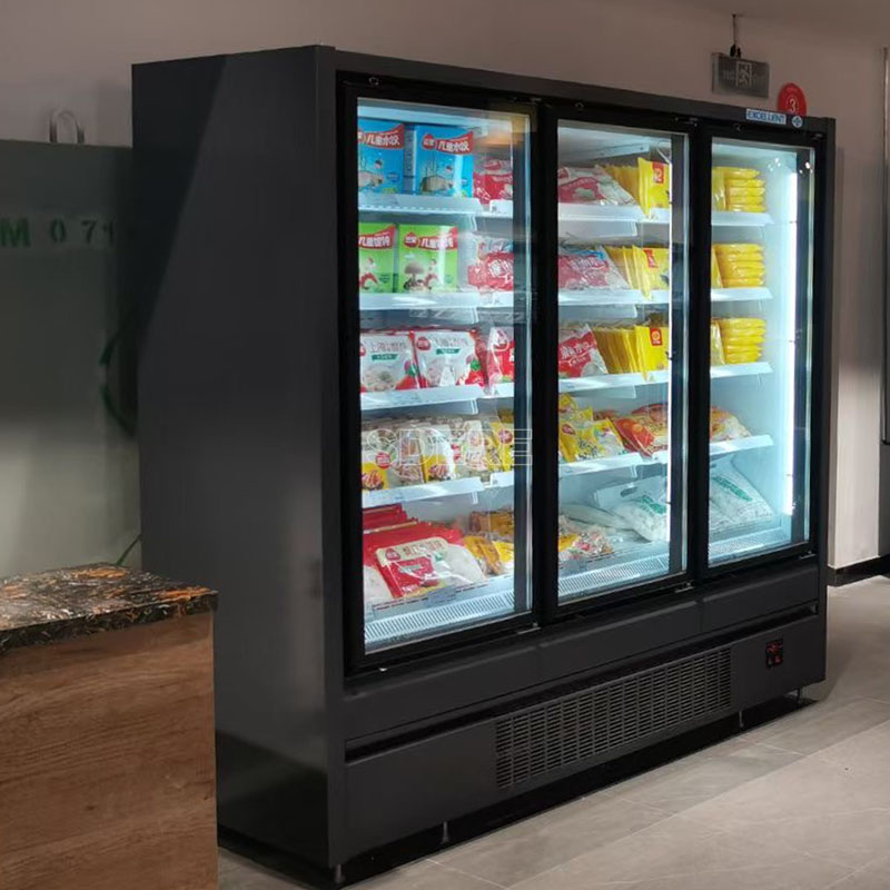 Food Storage In Cabinets - Customized Commercial Multideck Cabinet System Glass