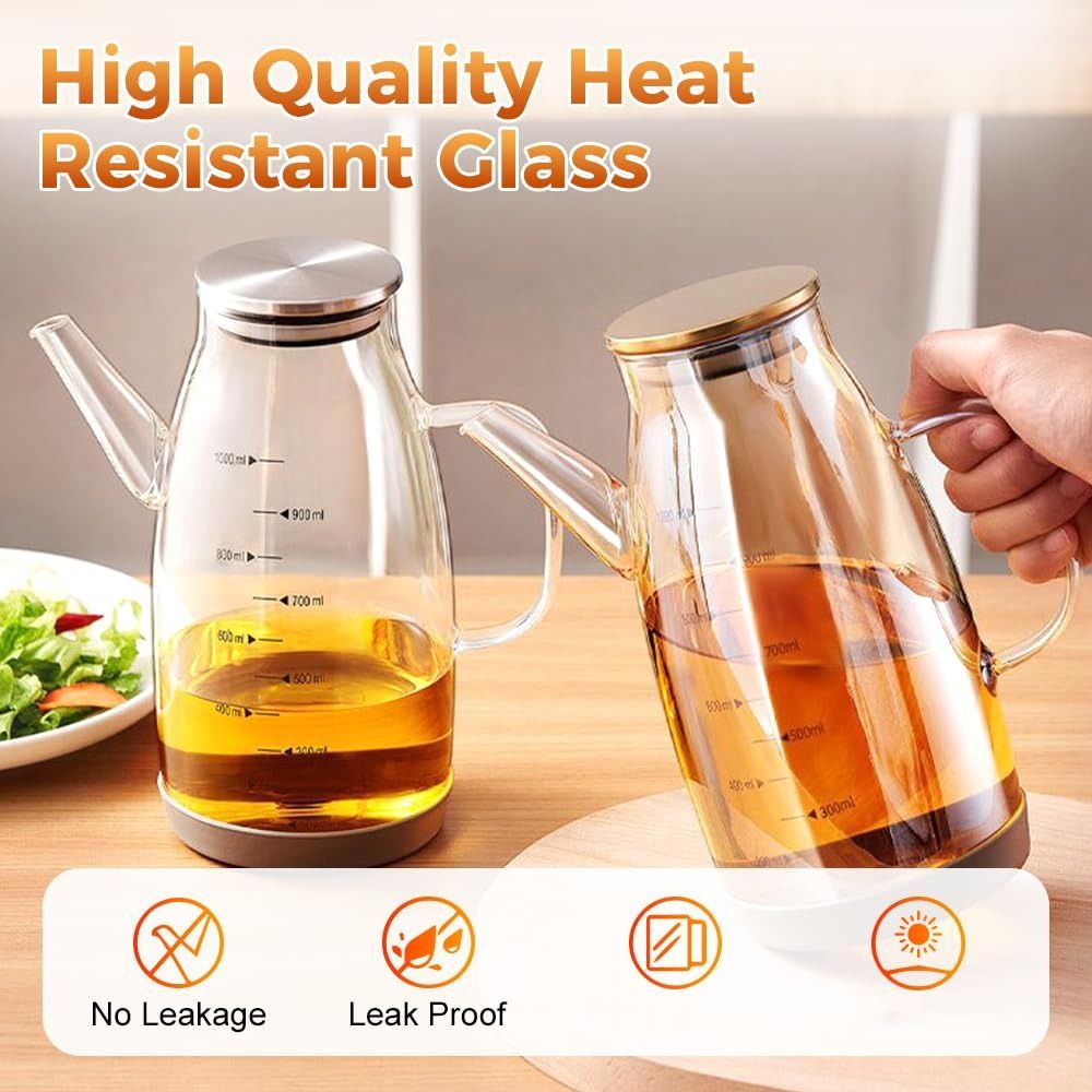 Food-grade Oil Dispenser Bottl - огляд і ціна Food Storage Glass Containers Large