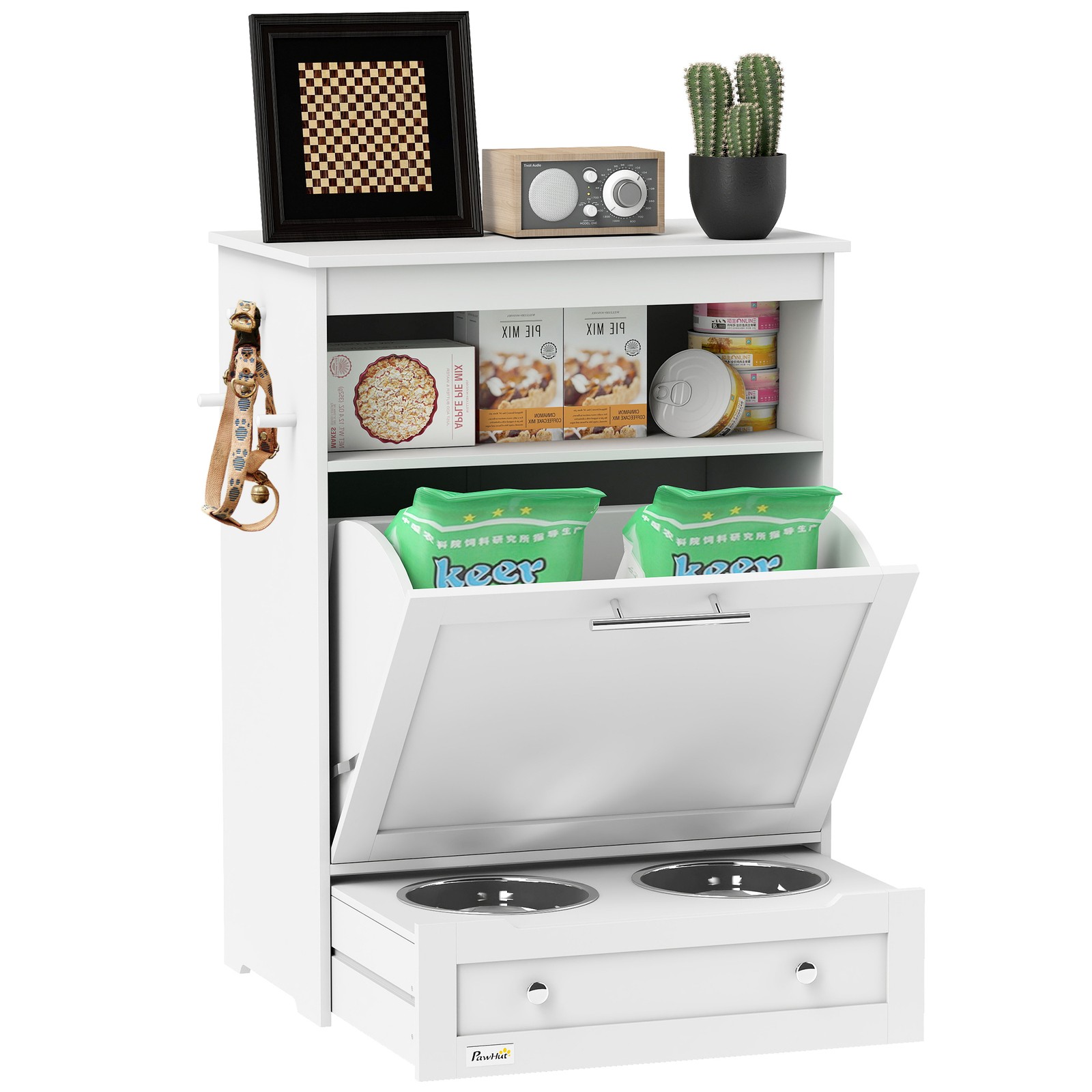 Pet Feeder Station, Dog and Ca - огляд і ціна Food Storage In Cabinets