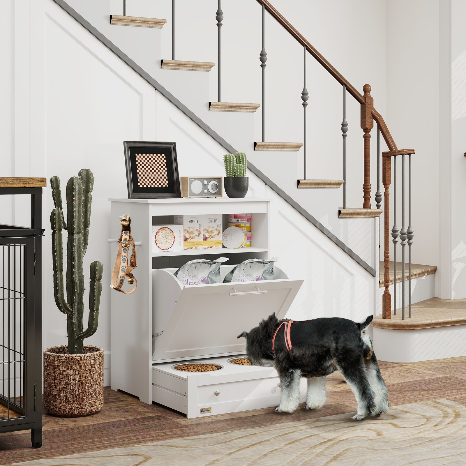 Pet Feeder Station, Dog and Ca - огляд і ціна Food Storage In Cabinets