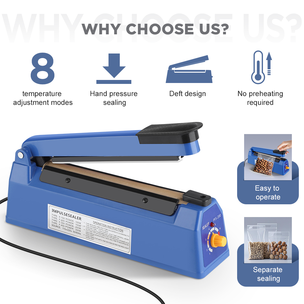 Impulse Sealer Machine Kitchen - огляд і ціна Food Storage Machine
