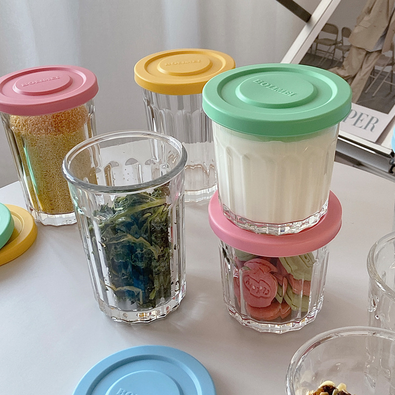 Color Cover Glass Sealed Tank  - огляд і ціна Food Storage Glass Jar