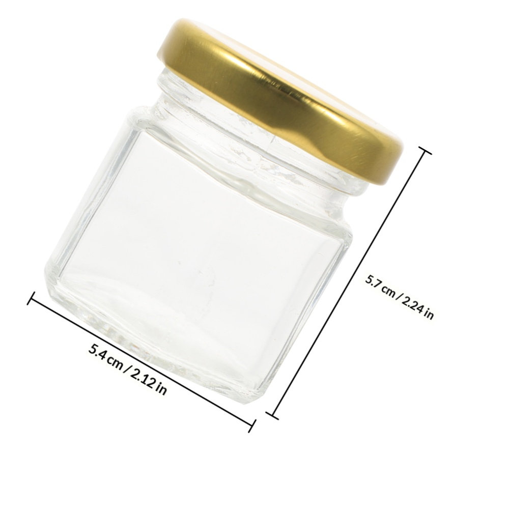 6Pcs Hexagon Shape Glass Jars  - огляд і ціна Food Storage Glass Jar