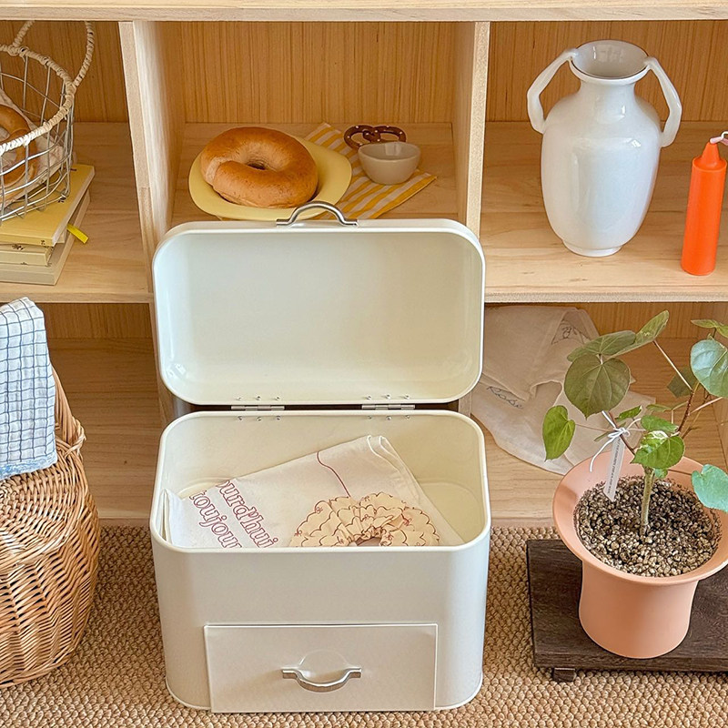 Cream Style Iron Storage Cabin - огляд і ціна Food Storage In Cabinets