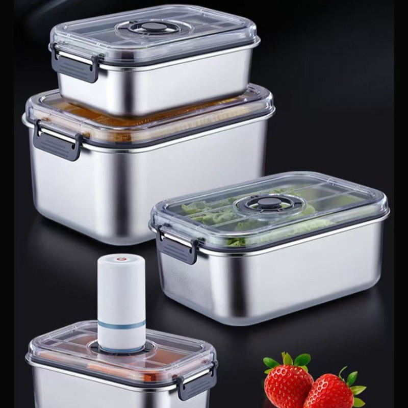Stainless Steel Vacuum Food Co - огляд і ціна Food Storage Vacuum Containers