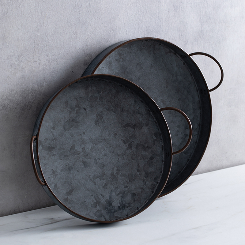 European Retro Round Iron Plat - огляд і ціна Food Storage In Restaurant