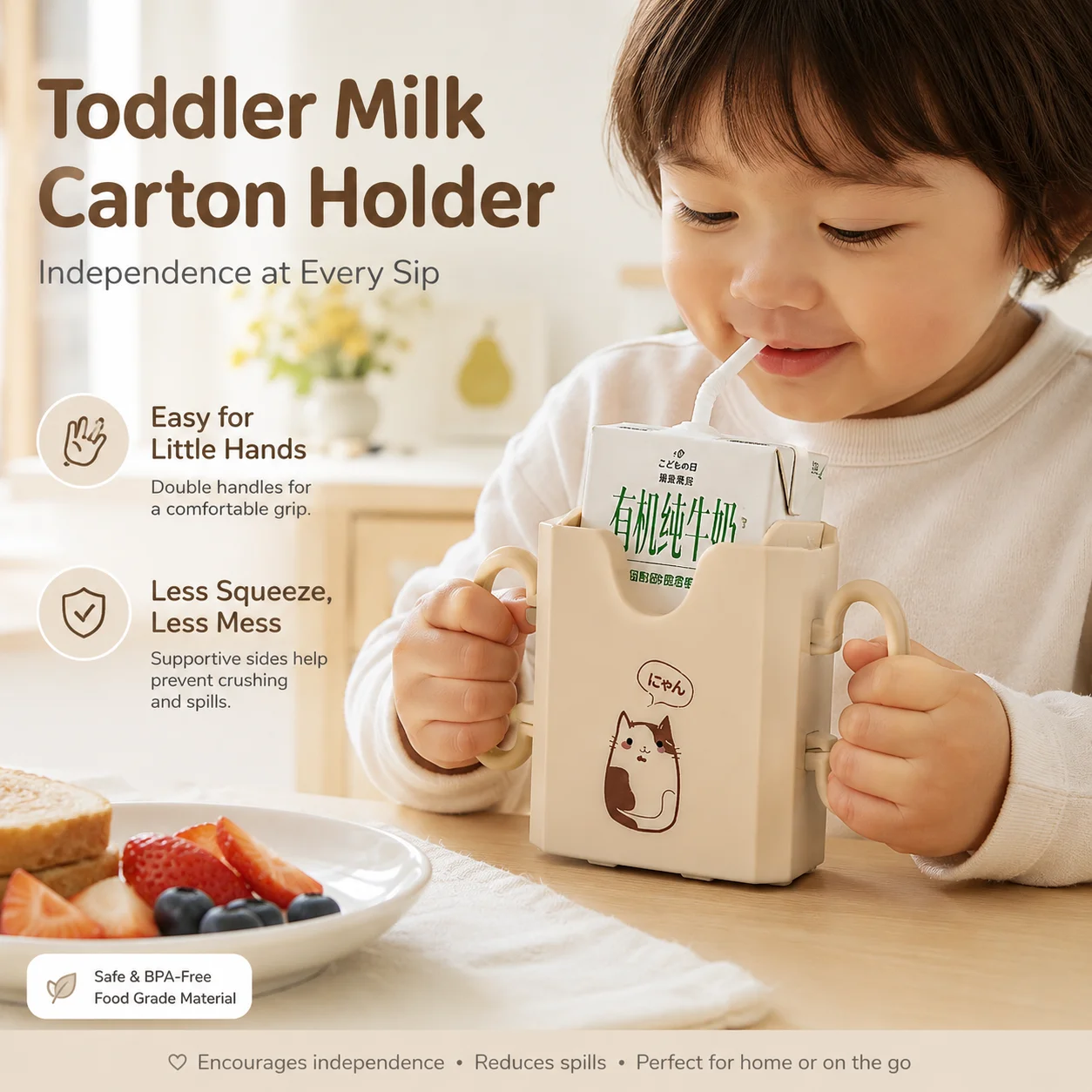 1pc Bottle Cup Milk Holder Adj - огляд і ціна Food Storage And Safety