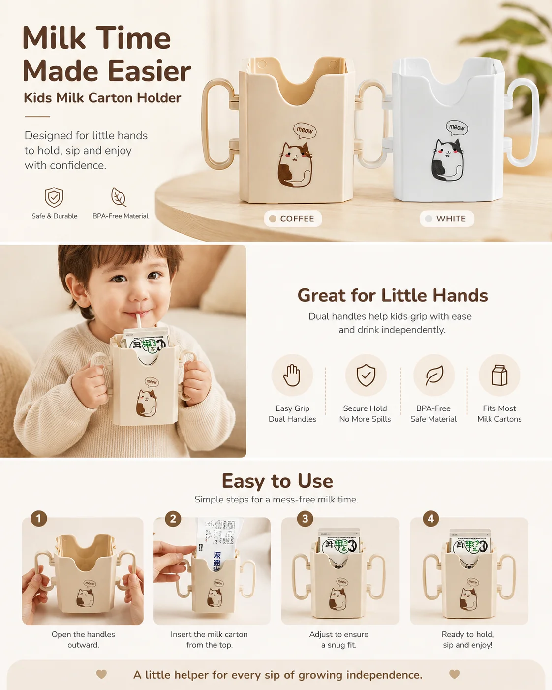 1pc Bottle Cup Milk Holder Adj - огляд і ціна Food Storage And Safety