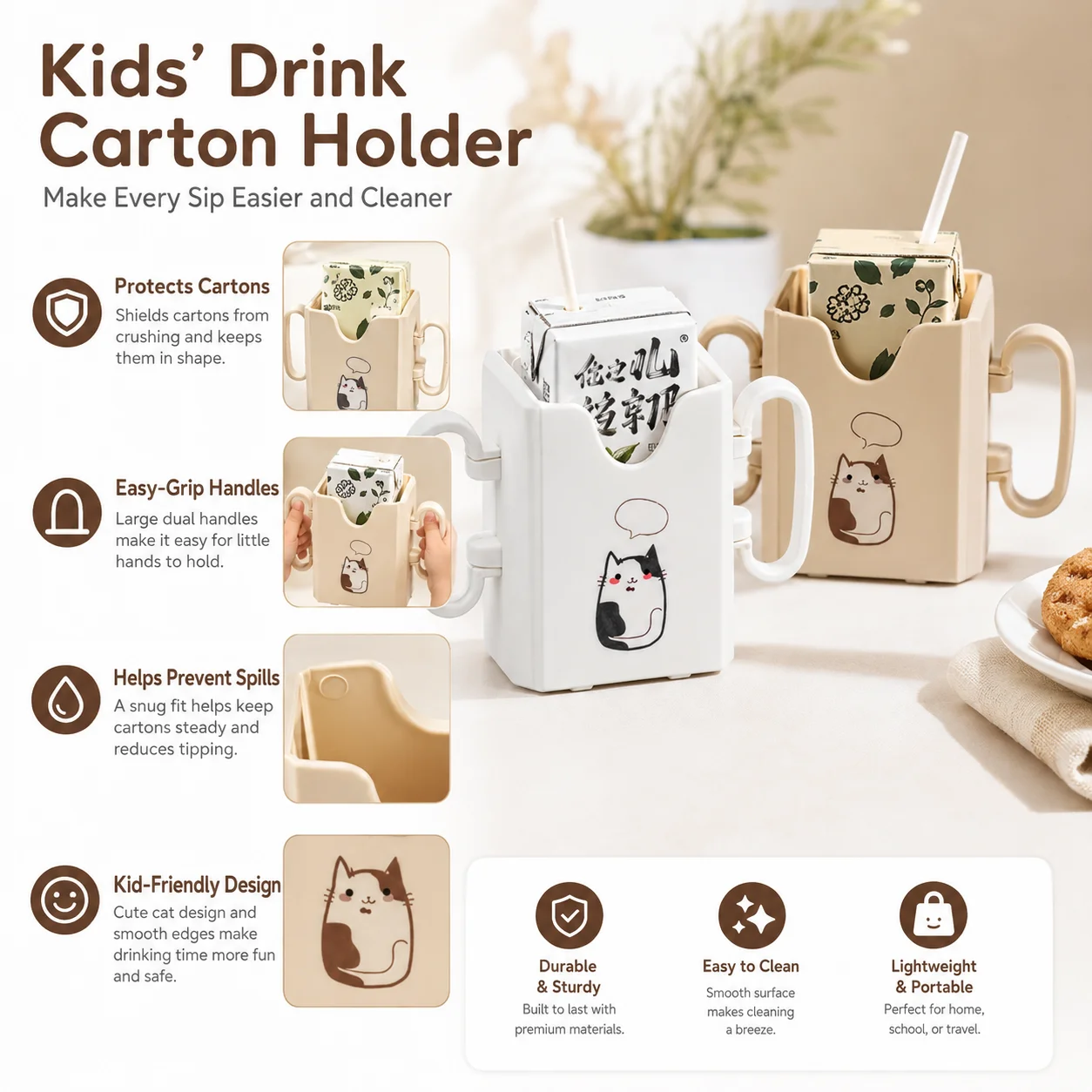 1pc Bottle Cup Milk Holder Adj - огляд і ціна Food Storage And Safety