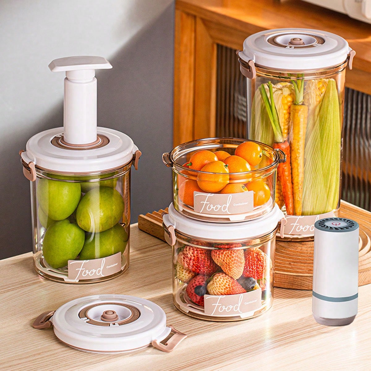 1 Kitchen Food Grade Vacuum Se - огляд і ціна Food Storage Vacuum Containers