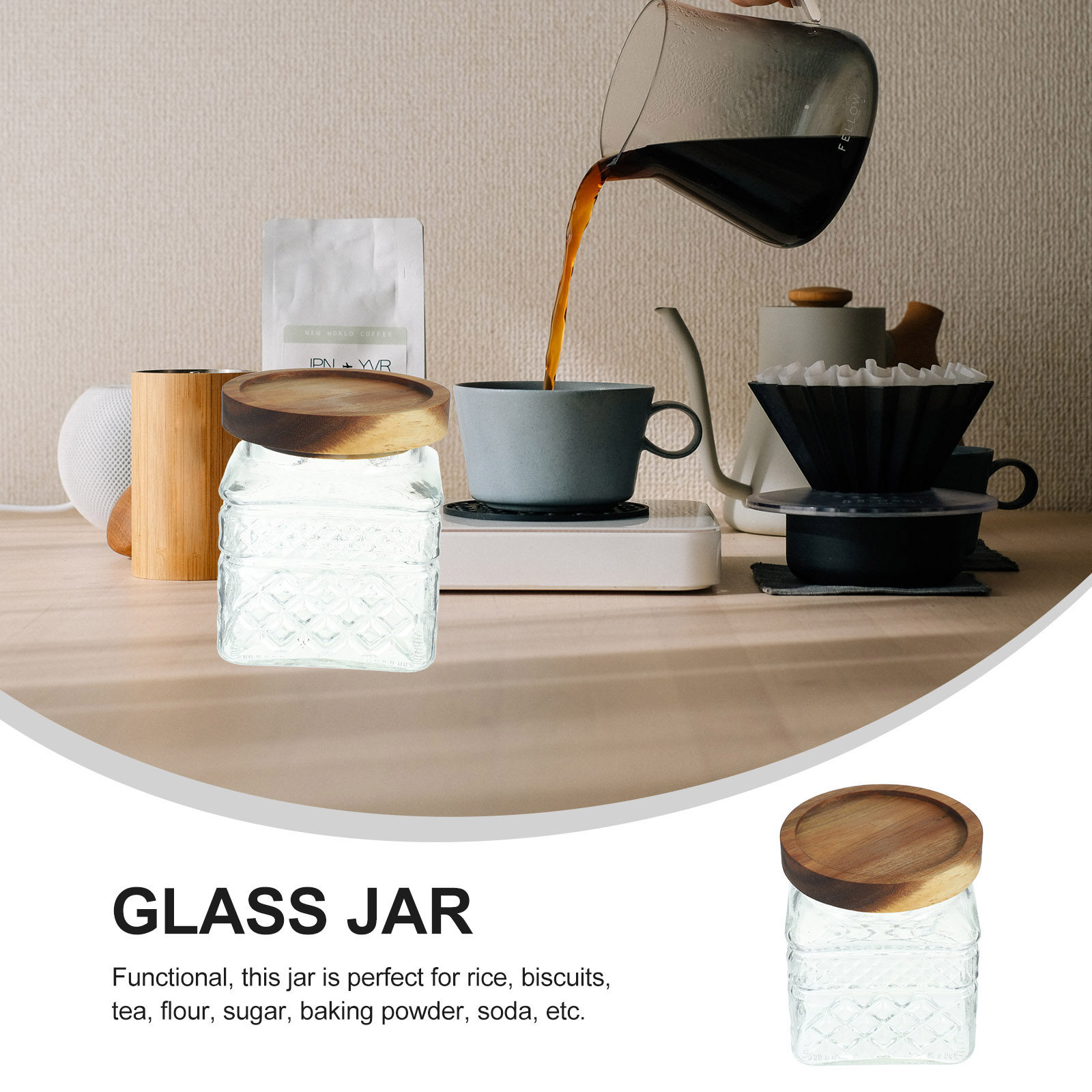 Glass Storage Jar Airtight Can - огляд і ціна Food Storage Glass Containers Large