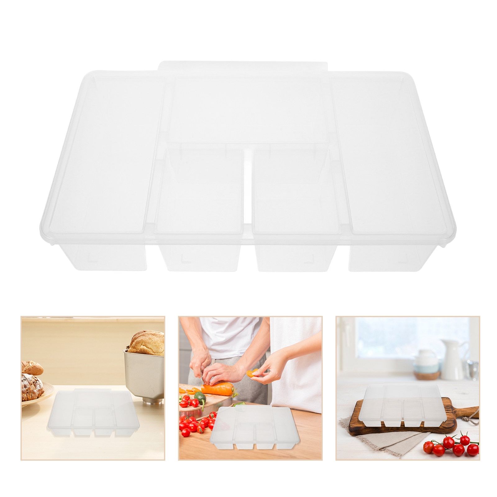 5 Compartment Veggie Tray Food - огляд і ціна Food Storage Dividers