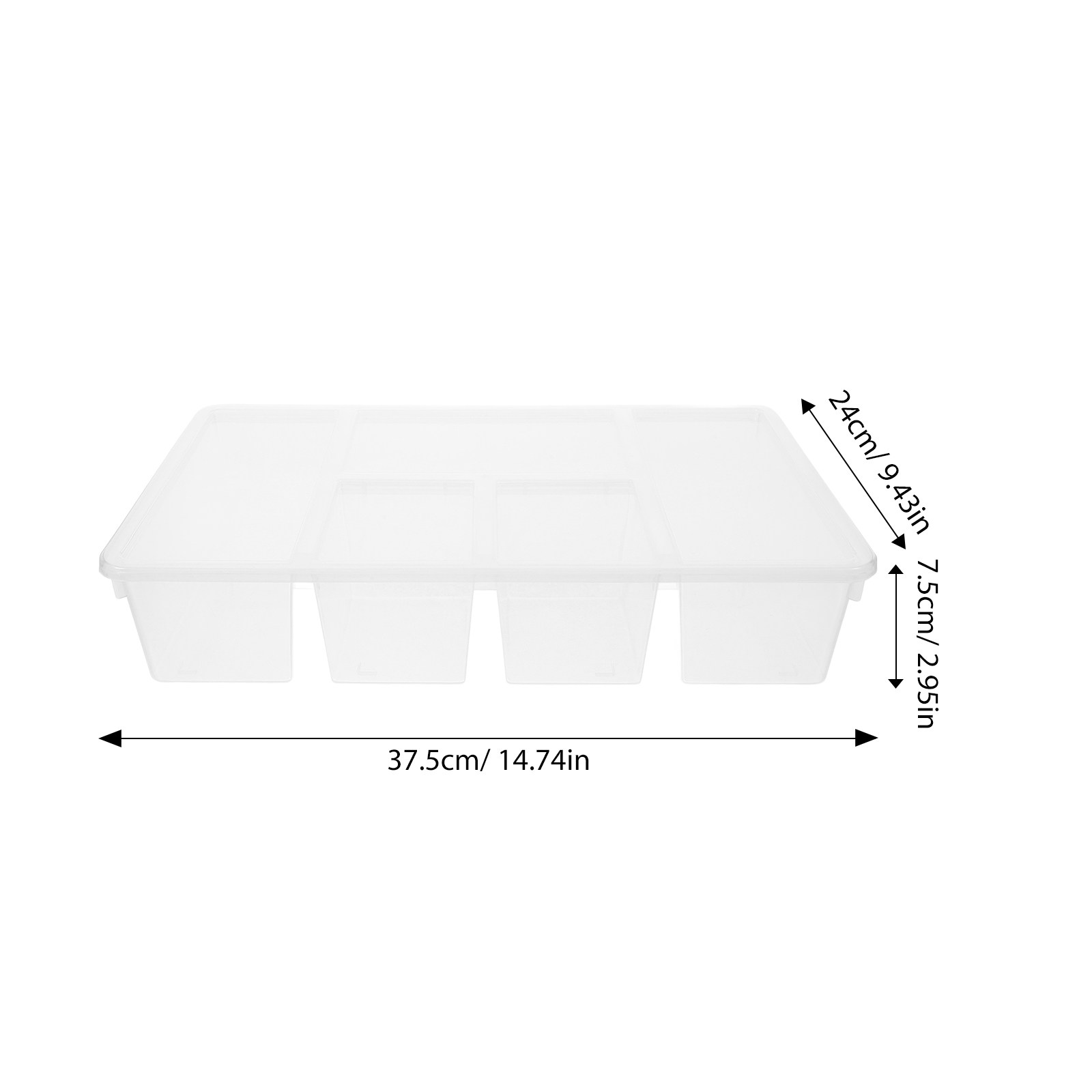 5 Compartment Veggie Tray Food - огляд і ціна Food Storage Dividers