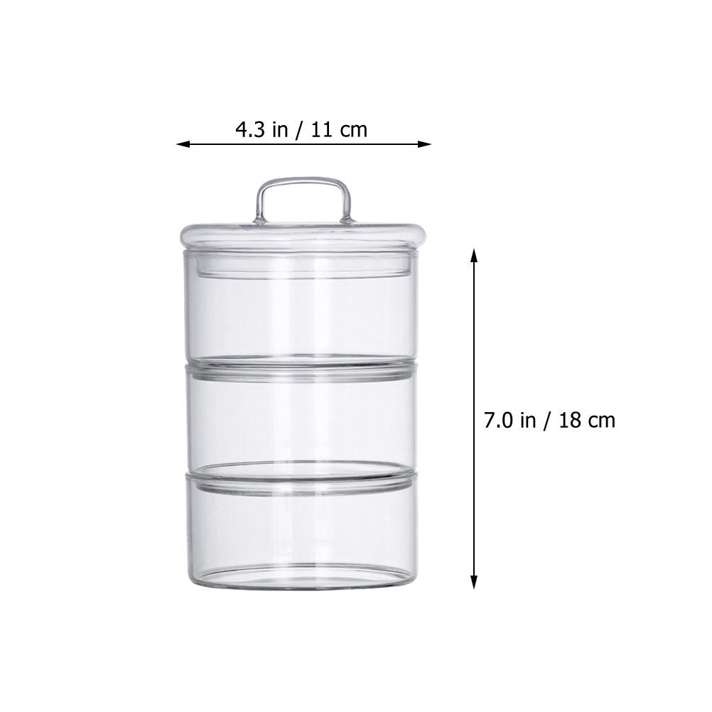 1Set Clear Glass Storage Bowl  - огляд і ціна Food Storage Glass Jar