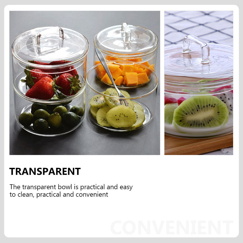 1Set Clear Glass Storage Bowl  - огляд і ціна Food Storage Glass Jar