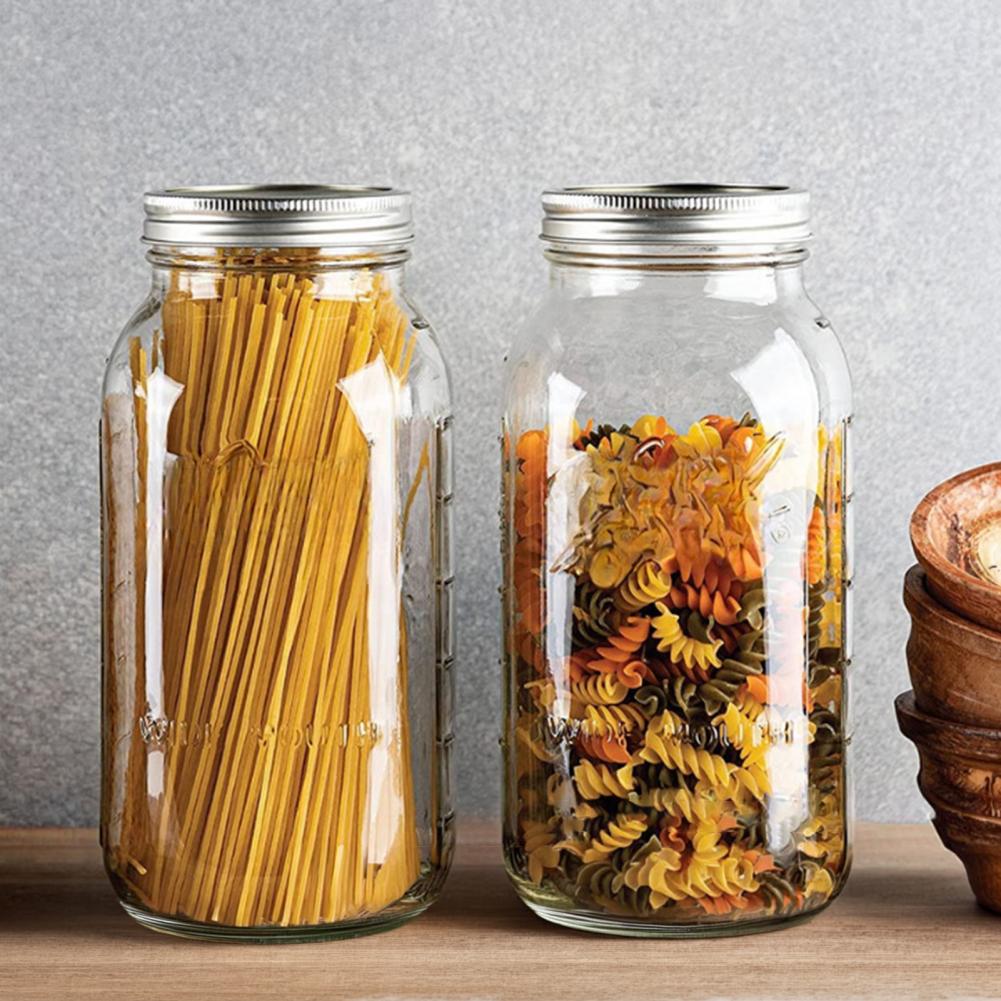 2000ML Wide Mouth Mason Glass  - огляд і ціна Food Storage Glass Containers Large