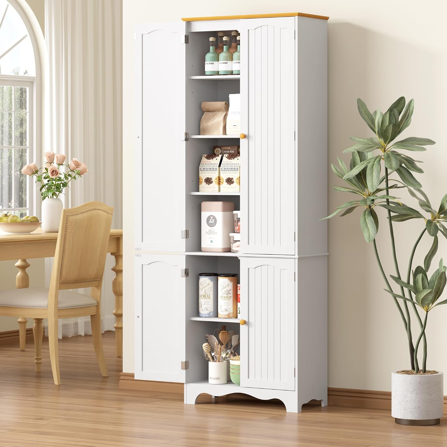 72 Inch Tall Kitchen Pantry St - огляд і ціна Food Storage In Cabinets