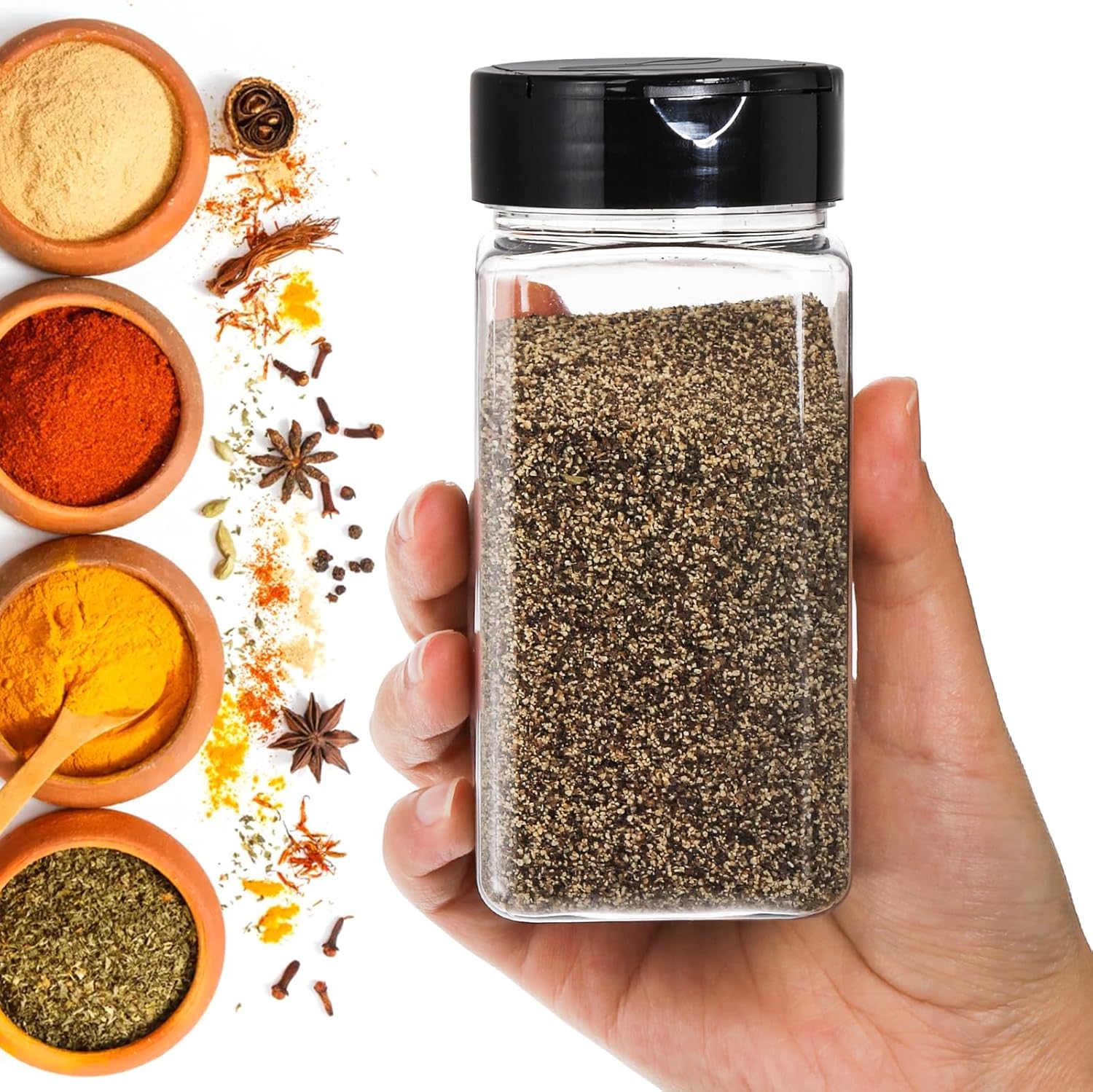 Square Large Plastic Spice Jar - огляд і ціна Food Storage Unit