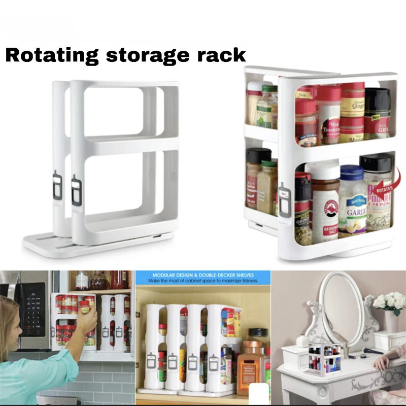 Multi-layer Storage Rotating R - огляд і ціна Food Storage In Cabinets
