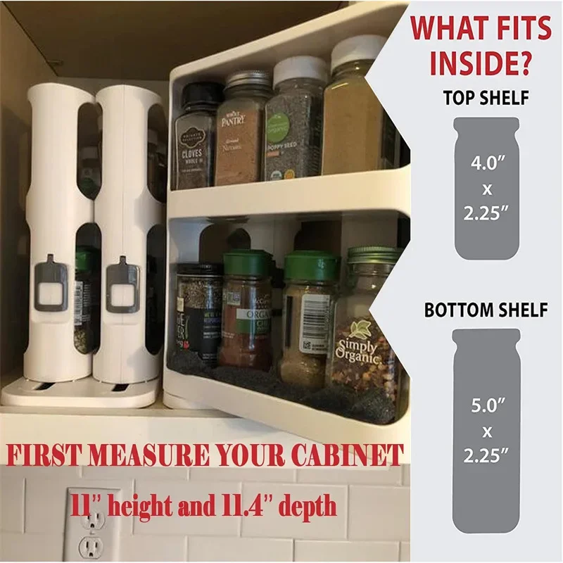 Multi-layer Storage Rotating R - огляд і ціна Food Storage In Cabinets