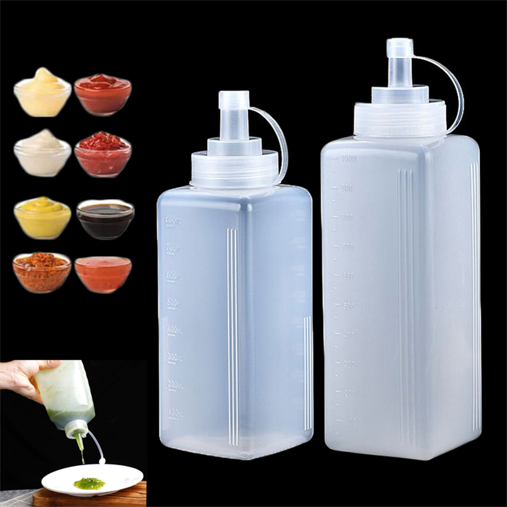 1pack 800/1000ml Plastic Squee - огляд і ціна Condiment Squeeze Bottle