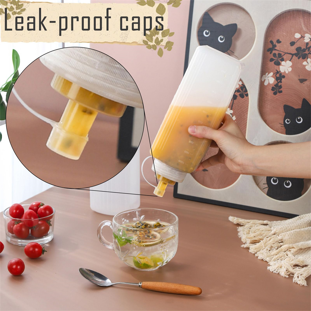 1pack 800/1000ml Plastic Squee - огляд і ціна Condiment Squeeze Bottle