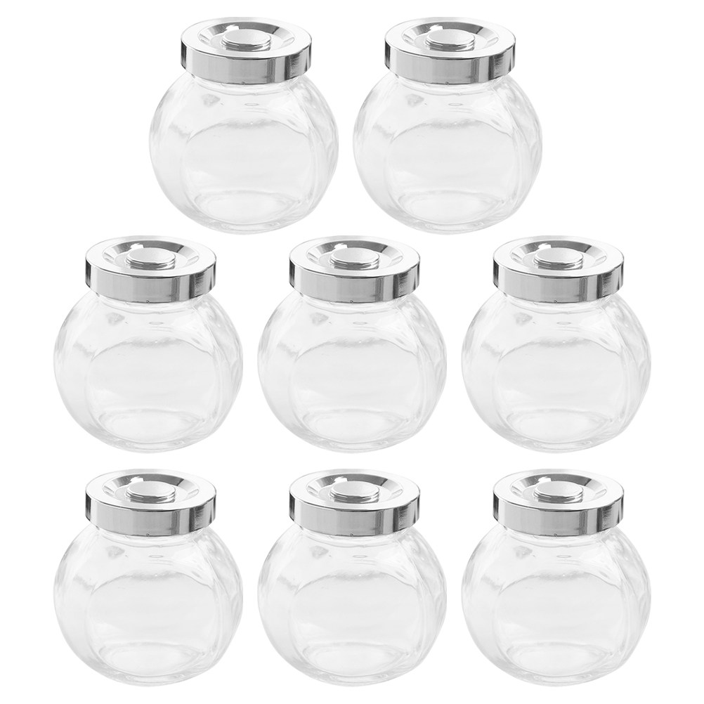 8Pcs Lightweight Portable Glas - огляд і ціна Food Storage Glass Jar