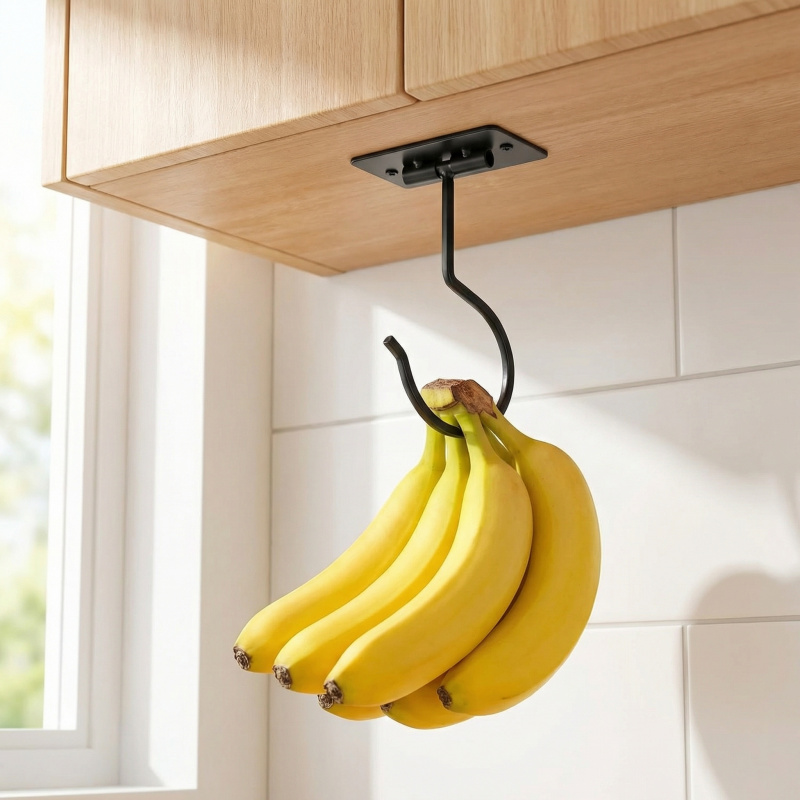 Black Metal Self-Adhesive Bana - огляд і ціна Food Storage In Cabinets