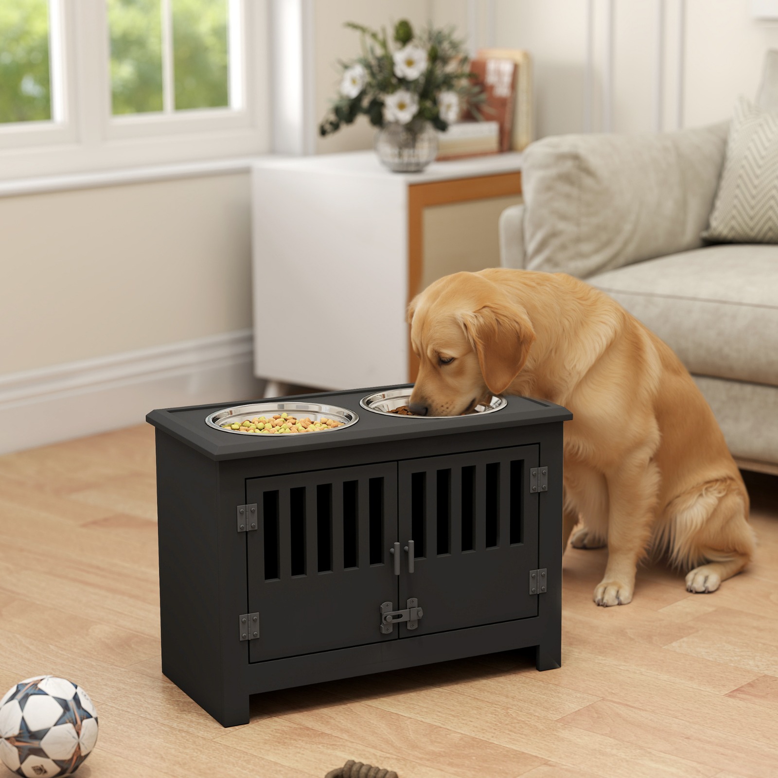 Dog Food Storage Cabinet with  - огляд і ціна Food Storage In Cabinets