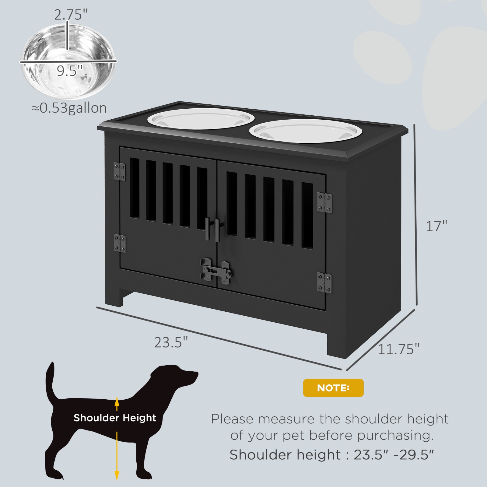 Dog Food Storage Cabinet with  - огляд і ціна Food Storage In Cabinets