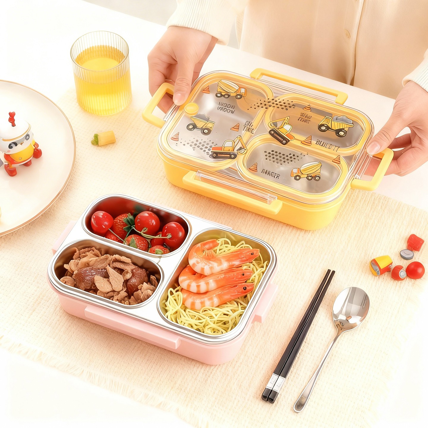 Large Capacity Cartoon Childre - огляд і ціна Food Storage Dividers